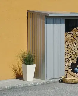 Biohort Drevník BIOHORT Woodstock 300,7 x 102 x 199 cm (sivý kremeň metalíza)