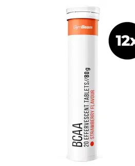 GymBeam Šumivé BCAA 12 x 20 tab jahoda