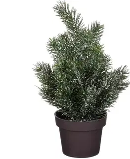 Vianočný stromček zelený omrznutý výš. 24 x hl. 12 cm 1121020