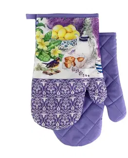 MAKRO - Chňapka s magnetom LavenderII 2ks, fialová vtáčik