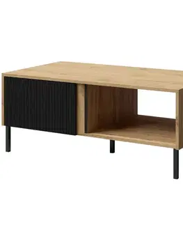 Konferenčný stolík Mia 8 večný dub/čierna