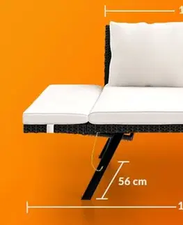 Záhradná pohovka polohovacia D9599 Dekorhome