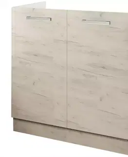 Skrinka do kuchyne Charlotte 80lc For The Kitchen Sink White/Oak White Cra