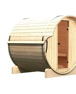 Vonkajšia fínska sudové sauna 216 x 220 cm Dekorhome