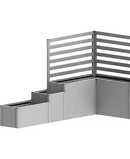 Biohort Vyvýšený záhon BIOHORT Davinci 1 - 299 x 299 x 168 cm (strieborná metalíza)