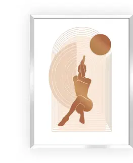 Dekoria Obraz Yoga Figures I 30x40cm copper, 30 x 40 cm