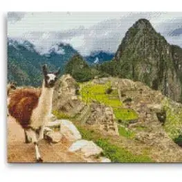 Diamantovanie podľa čísiel Machu Picchu (40x60cm)