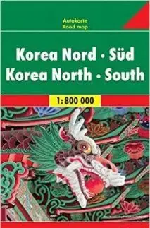 Korea Sever - Juh mapa 1:800T FB 2 vydanie