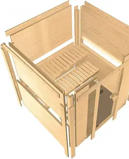Interiérová fínska sauna 231x196 cm Lanitplast