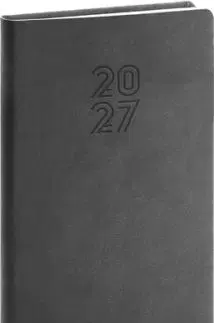 NOTIQUE Vreckový diár Aprint 2027, čierny, 9 x 15,5 cm