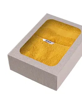 Dekoria Súprava 3 ks uterákov Cairo yellow, 2 szt. 50 x 90 cm  / 1 szt. 70 x 140 cm