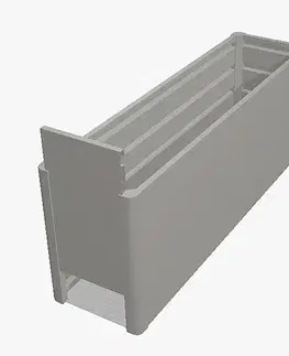 Biohort Zvýšený kvetináč na zeleninu BIOHORT 201,6 x 54,7 x 77 cm (šedý kremeň metalíza) 2 x 0,5 (2 krabice)