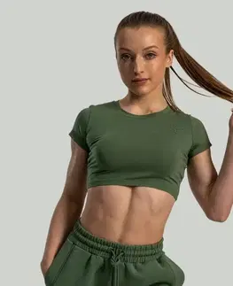 STRIX Dámske tričko Essential CropTop Cedar Green  LL