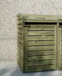 Drevený box na popolnice Dekorhome