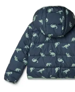 Detská prešívaná bunda, dinosaurus