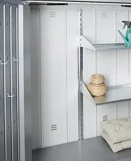 Biohort Skrinka na terasu BIOHORT Romeo M 132 x 57 x 140 cm (sivý kremeň metalíza)