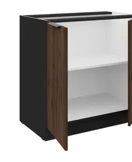 ArtLemp Kuchynská linka ALORA/MOZAN | cashmere/orech 280 cm Prevedenie: s pracovnou doskou