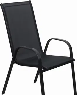 DEOKORK Záhradné kreslo GLORIA (čierna)