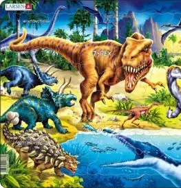 Puzzle Dinosaurus T-Rex Larsen NB-3