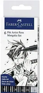 Popisovač Faber-Castell Pitt Artist Pen Manga Mangaka 6 ks