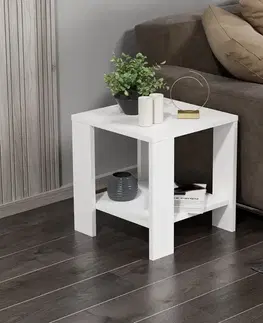 Príručný stolík / Odkladací stolík Midi Yan - White