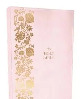 KJV Personal Size Large Print End-of-Verse Reference Bible, Pink Leathersoft, Red Letter, Comfort Print - Thomas Nelson