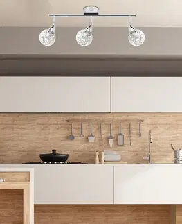 LED stropné svietidlo SMD Bolo chróm