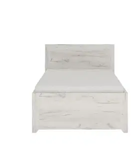 KONDELA Angel Typ 90 3S 90 posteľový rám s úložným priestorom biela / craft