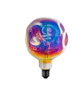 E27 Stmievateľná LED žiarovka so špirálovým vláknom G125 Rainbow 4W 200 lm 1800K