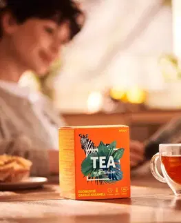 TEA by Tchibo čaj Rooibos s príchuťou pomaranča a karamelu - 8 x 20