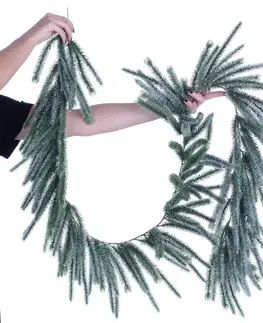 Dekoria Garland Pine Tree 200x10x10cm frosted, 10 x 10 x 200 cm 