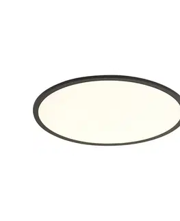 Inteligentný LED panel čierny 60 cm vrátane LED stmievania na teplé svetlo s diaľkovým ovládaním - Knob