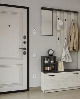 REMO II predsieňová zostava, biely craft / grafit