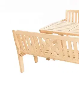 DEOKORK Masívne záhradná zostava z borovice ROMANTIC 1+2 (32 mm) - rôzne dĺžky 180 cm