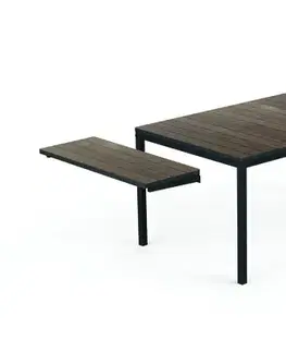 KETER Rozkladací záhradný stôl DEPORTO | 160-240cm walnut / grafit