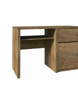 KONDELA Montana B1 pc stolík dub lefkas tmavý