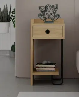 Nočný stolík Sirius Left - Oak v2