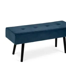 Taburet SOFT Tuft, modrý