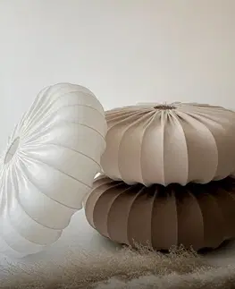 Škandinávska závesná lampa CAFEE' - s krémovým tienidlom v latte 66 cm - moderné stropné osvetlenie do obývačky a jedálne E27