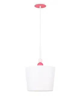 Závesná lampa biela do detskej izby 1xE27 Bebe