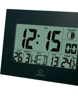 Digitálne nástenné hodiny Renkforce DCF E0-311R,23cm