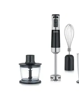Severin SM 3772 - Tyčový mixér s príslušenstvom 600W/230V nerez/čierna SM 3772