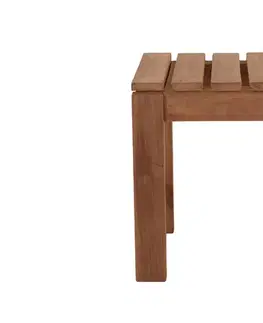 DEOKORK Záhradná stolička/taburet JOHNSON (teak)
