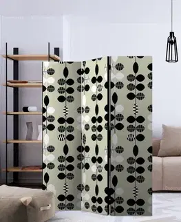 Paraván Black and White Dots Dekorhome