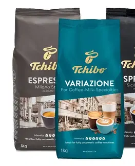 Ochutnávkový set 3 kg zrnkovej kávy Tchibo