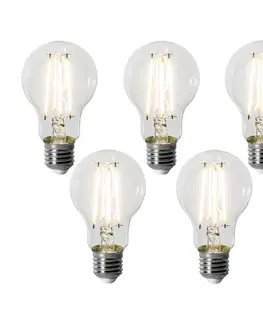 Sada 5 stmievateľných LED žiaroviek E27 A60 8W 900 lm 3000K