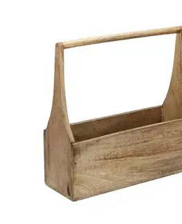 Dekoria Puzdro s rukoväťou Woody, 31 x 11,5 x 30 cm 
