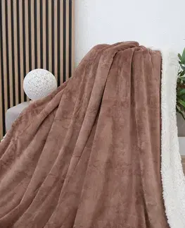 MKLozkoviny.sk Baránková deka mikroplyš Exclusive 150 × 200 cm – Laura mocha mousse