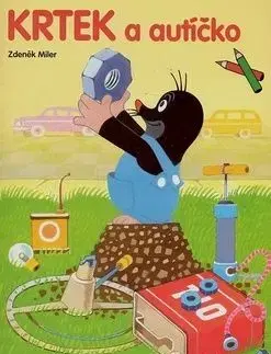 Krtek a autíčko - omalovánka - Zdeněk Miler