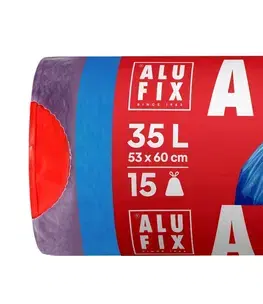ALUFIX - Vrecia na odpad zaťahovacie 35l/15ks modré